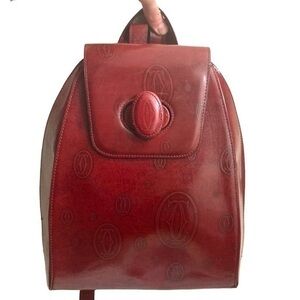 Cartier birthday burgandy vintage backpack